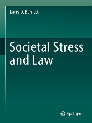 cover image of Societal Stress and Law